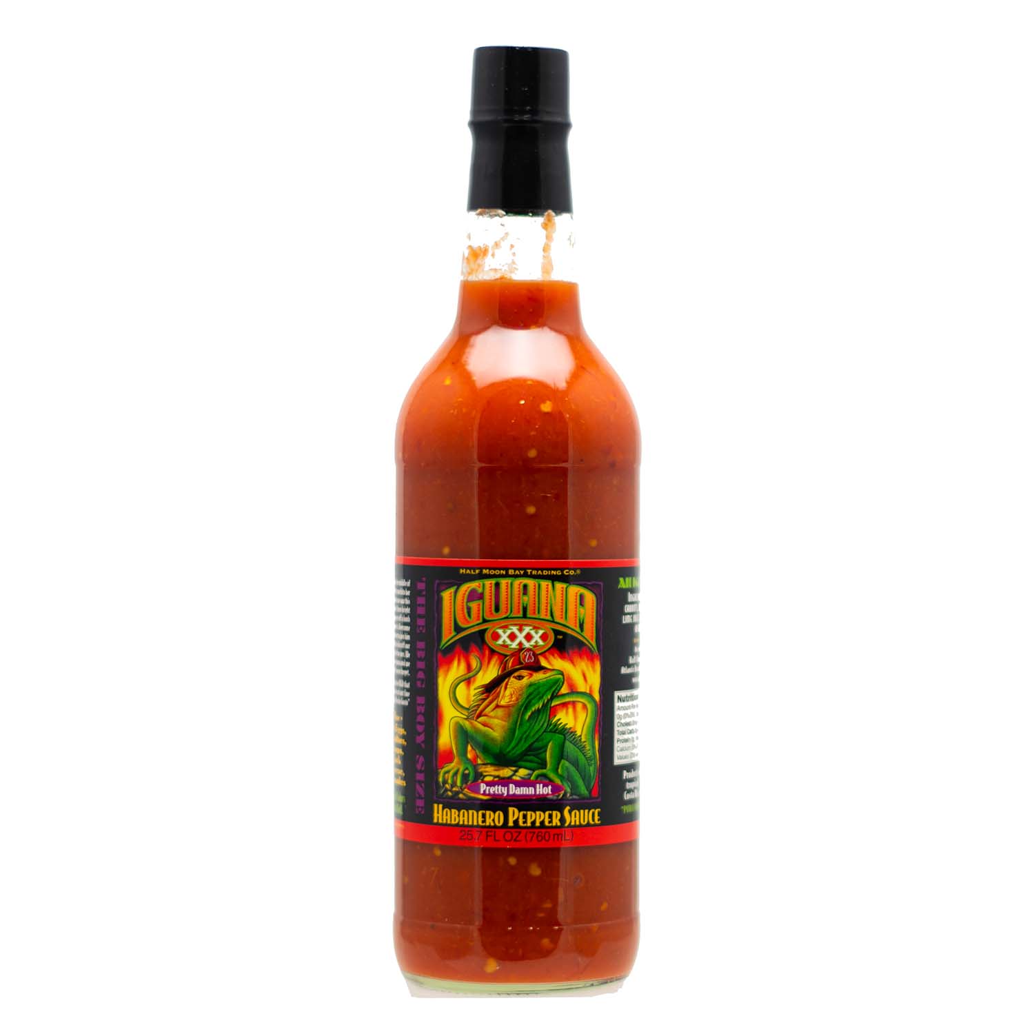 Iguana XXX Habanero Hot Sauce 25.7 oz. – Half Moon Bay Trading