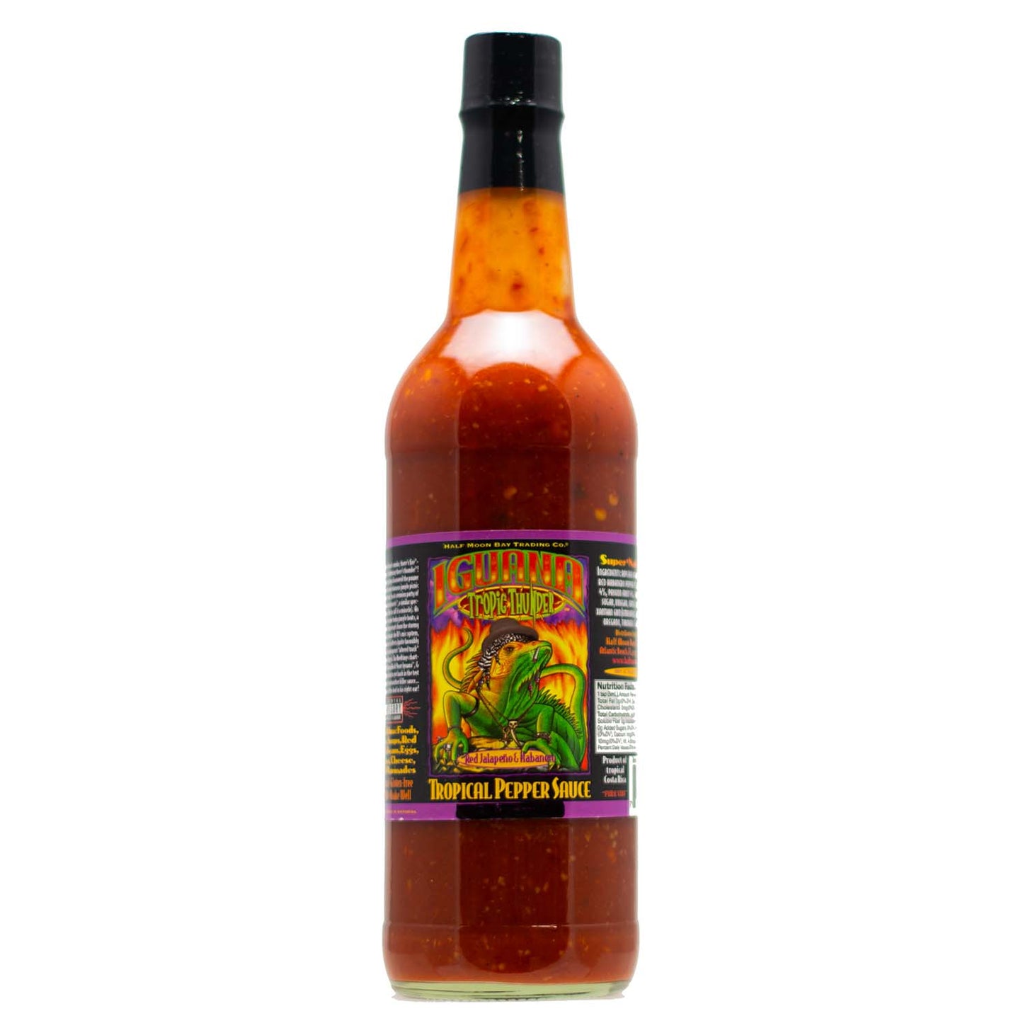 Iguana Tropic Thunder Red Jalapeno and Habanero Tropical Pepper Sauce 25.7 oz.